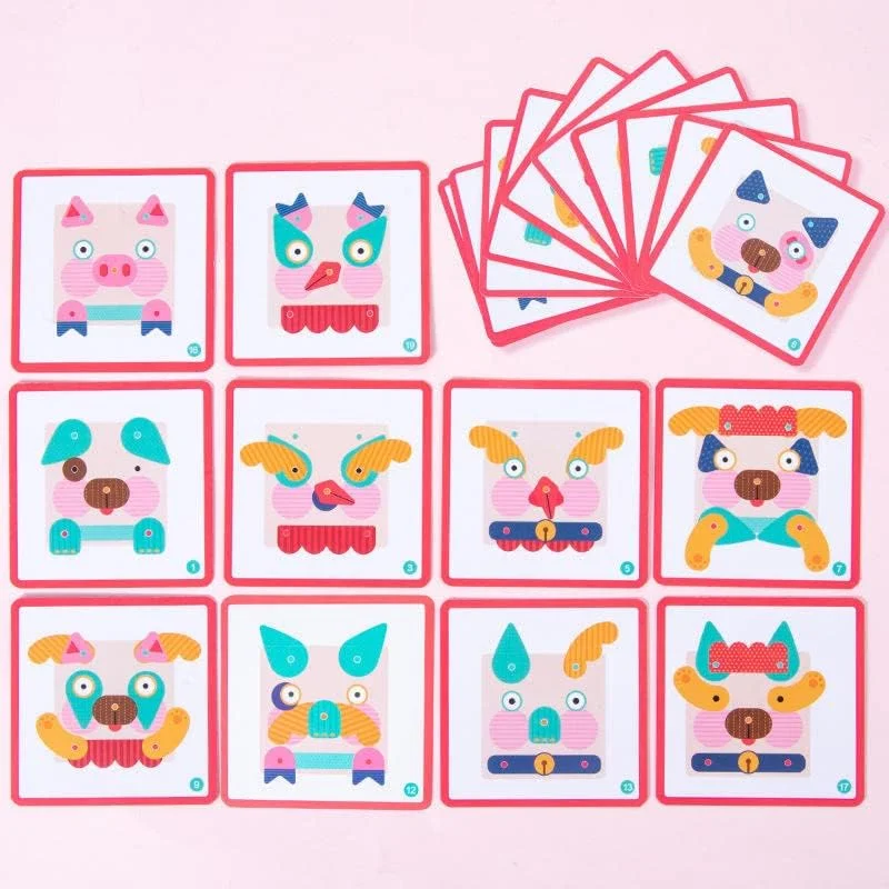 اسباب بازی پازل صورت خلاقانه علیاسمین، 27 تکه، به همراه کارت، اسباب بازی های صنایع دستی کودک نوپا، بازی های پازل آموزشی مسافرتی برای پسران و دختران اسباب بازی پازل صورت خلاقانه علیاسمین، 27 تکه، به همراه کارت، اسباب بازی های صنایع دستی کودک نوپا، بازی های پازل آموزشی مسافرتی برای پسران و دختران