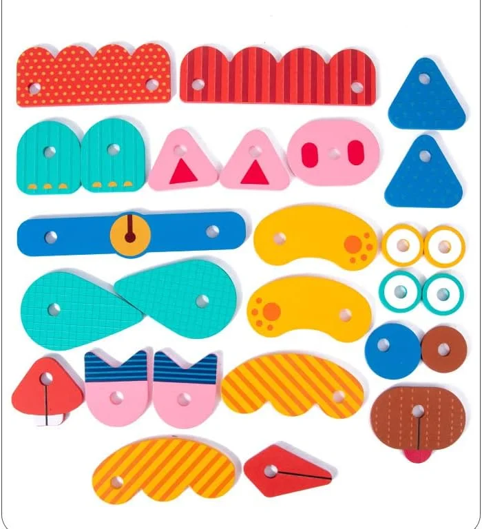 اسباب بازی پازل صورت خلاقانه علیاسمین، 27 تکه، به همراه کارت، اسباب بازی های صنایع دستی کودک نوپا، بازی های پازل آموزشی مسافرتی برای پسران و دختران اسباب بازی پازل صورت خلاقانه علیاسمین، 27 تکه، به همراه کارت، اسباب بازی های صنایع دستی کودک نوپا، بازی های پازل آموزشی مسافرتی برای پسران و دختران