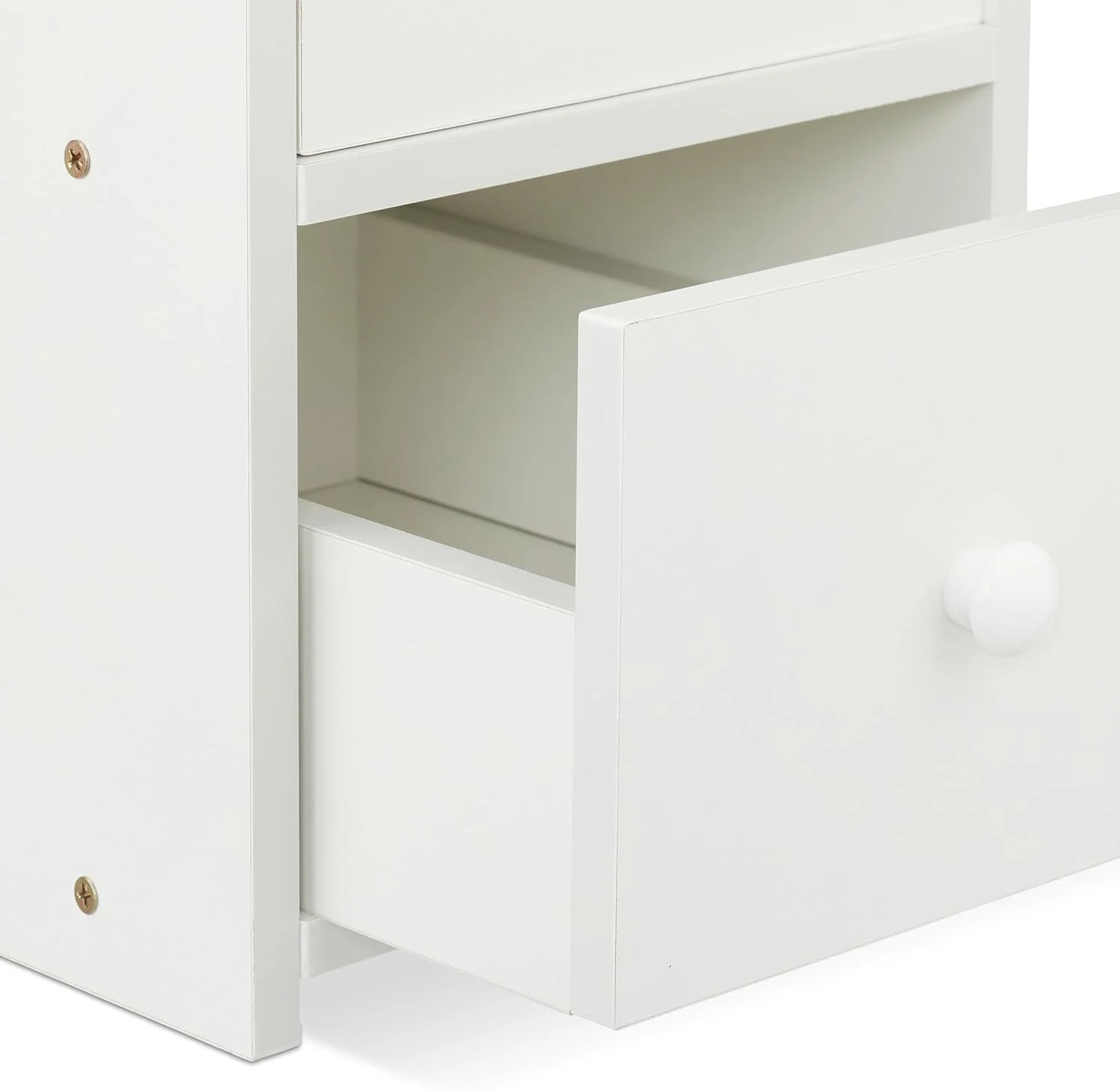 میز کنار تختی Relaxdays، ست 2 عددی، 2 کشو، ارتفاع 55 x عرض 22.5 x عمق 34 سانتی متر، اتاق خواب، کابینت باریک کنار تخت، سفید میز کنار تختی Relaxdays، ست 2 عددی، 2 کشو، ارتفاع 55 x عرض 22.5 x عمق 34 سانتی متر، اتاق خواب، کابینت باریک کنار تخت، سفید