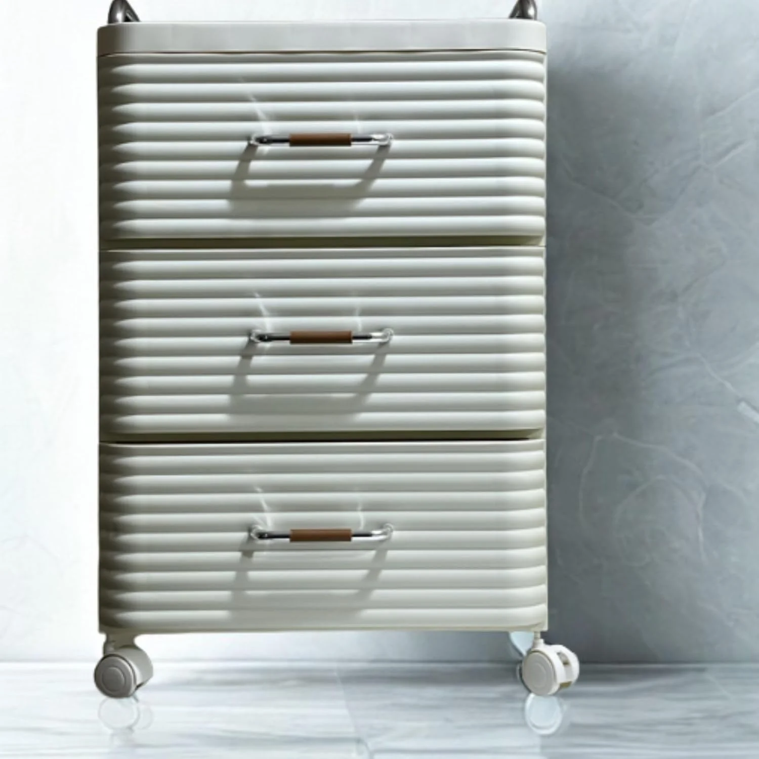 کابینت پلاستیکی کنار تختی – ارگنایزر چند منظوره 3 طبقه با کشو – کابینت جمع و جور 66 سانتی متری برای اتاق خواب، حمام و اتاق نشیمن کابینت پلاستیکی کنار تختی – ارگنایزر چند منظوره 3 طبقه با کشو – کابینت جمع و جور 66 سانتی متری برای اتاق خواب، حمام و اتاق نشیمن