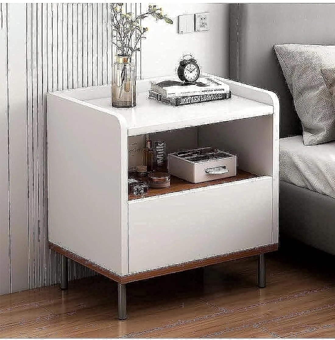 میز پاتختی و میز کنار تختی ان کی ایکس به همراه فضای ذخیره سازی میز پاتختی و میز کنار تختی ان کی ایکس به همراه فضای ذخیره سازی