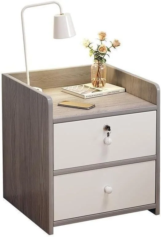 کابینت ذخیره سازی کنار تختی NKX Home با کشو و قفسه کابینت ذخیره سازی کنار تختی NKX Home با کشو و قفسه