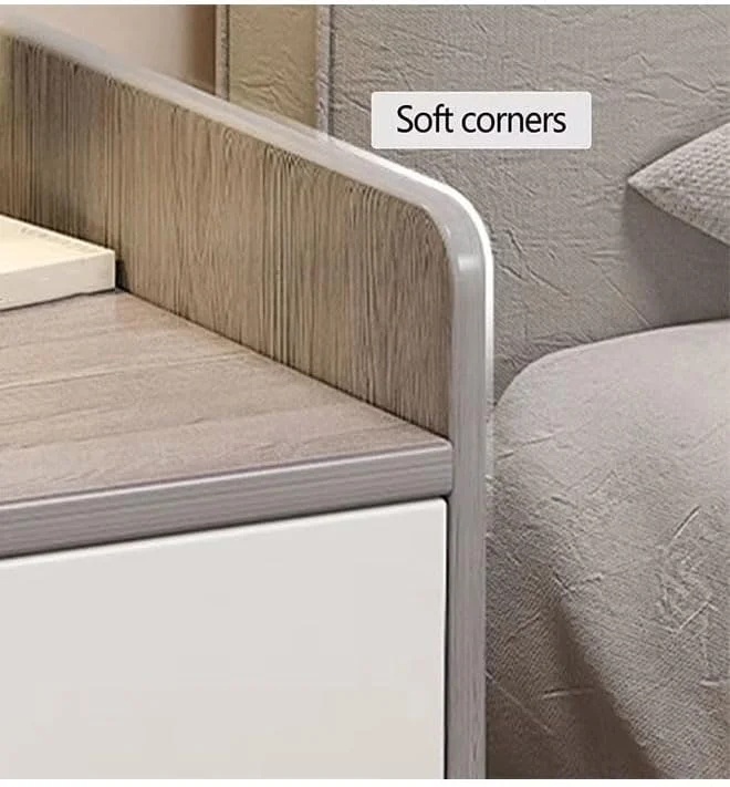 کابینت ذخیره سازی کنار تختی NKX Home با کشو و قفسه کابینت ذخیره سازی کنار تختی NKX Home با کشو و قفسه