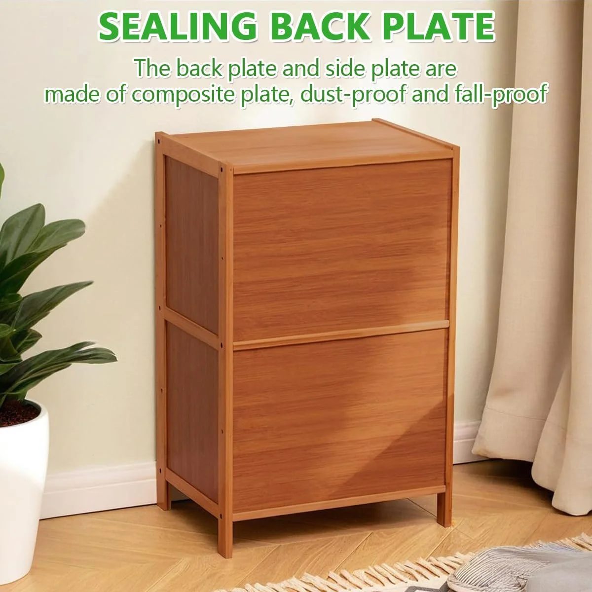 پاتختی، میز کنار تختی بامبو با طرح حصیری و کابینت 2 طبقه برای اتاق نشیمن، اتاق خواب، آشپزخانه، میز کنار مبلی مقاوم در برابر رطوبت برای تخت، مبل، دفتر، خوابگاه - روکش گردویی (43x32x68 سانتی متر) پاتختی، میز کنار تختی بامبو با طرح حصیری و کابینت 2 طبقه برای اتاق نشیمن، اتاق خواب، آشپزخانه، میز کنار مبلی مقاوم در برابر رطوبت برای تخت، مبل، دفتر، خوابگاه - روکش گردویی (43x32x68 سانتی متر)