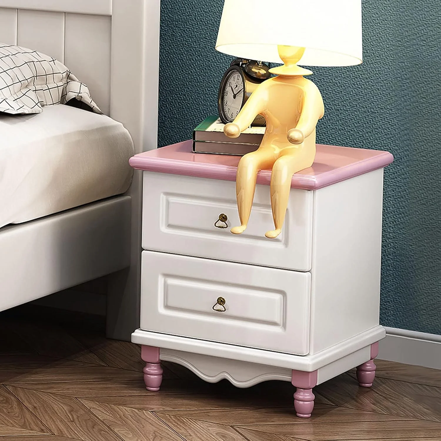 میز کنار تختی، میز کوچک کنار تخت خواب مدرن، کابینت چوبی کوچک، میز کنار تختی، میز عسلی (رنگ: صورتی) میز کنار تختی، میز کوچک کنار تخت خواب مدرن، کابینت چوبی کوچک، میز کنار تختی، میز عسلی (رنگ: صورتی)