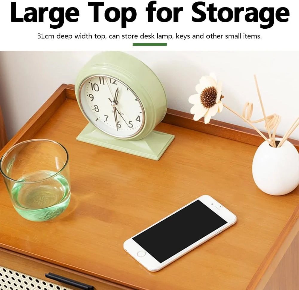 میز کنار تختی، میز کنار تخت بامبو طبیعی با 3 کشو، میز کناری حصیری کوچک رترو برای اتاق خواب اداری، میز کنار مبلی بادوام برای کنار مبل اتاق نشیمن (گردویی، 42 * 31 * 50 سانتی متر) میز کنار تختی، میز کنار تخت بامبو طبیعی با 3 کشو، میز کناری حصیری کوچک رترو برای اتاق خواب اداری، میز کنار مبلی بادوام برای کنار مبل اتاق نشیمن (گردویی، 42 * 31 * 50 سانتی متر)