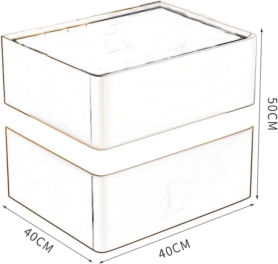 میزهای کوچک کنار تختی برای فضاهای کوچک با چهار رنگ، میز کنار تختی هوشمند با قفل، میز کنار تختی شارژینگ برای اتاق خواب، میز کنار تختی مدرن بدون نیاز به نصب .nightstand (خاکستری تیره)