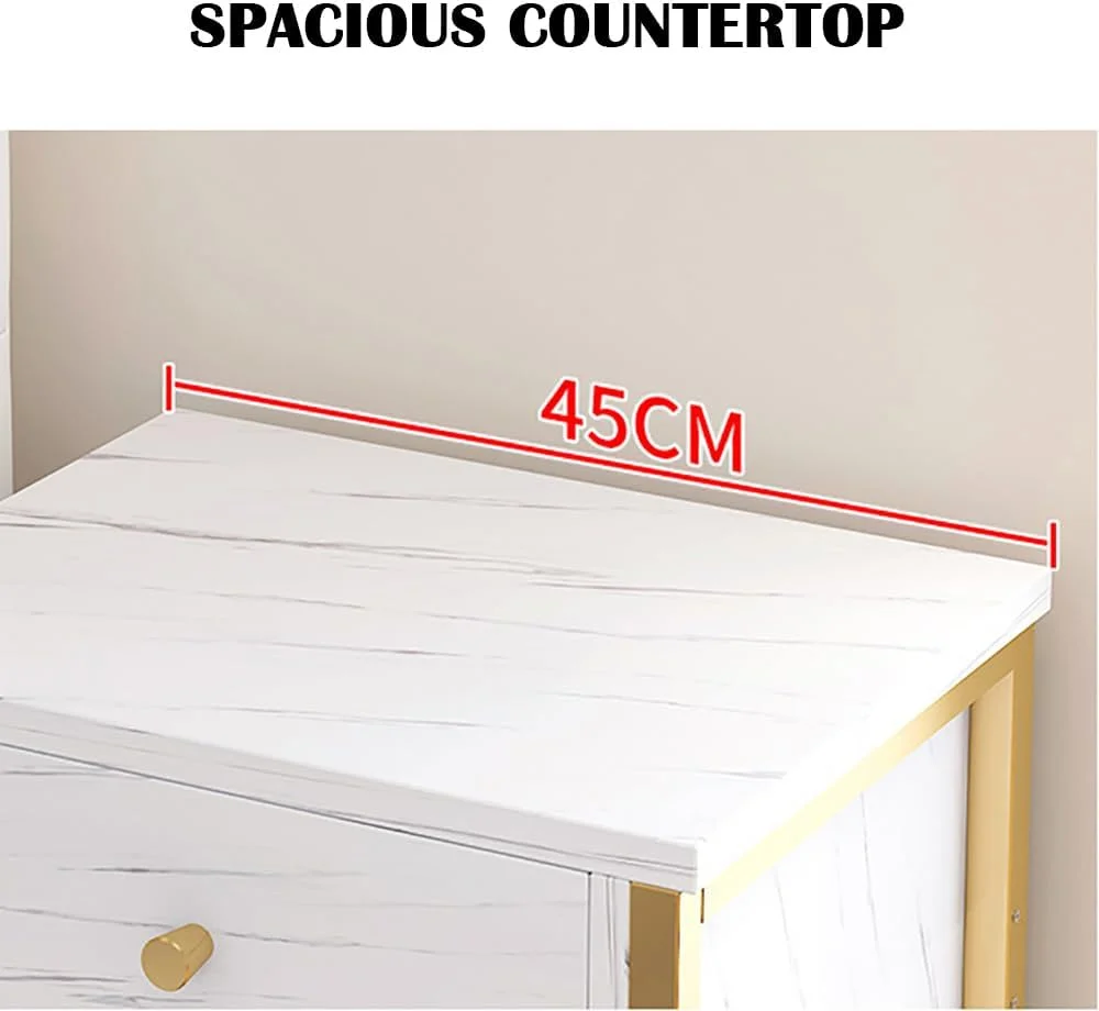 میز کنار تختی ساده MUMOO BEAR، میز شب چوبی با 3 کشو و سطح جادار برای کنار تخت یا مبل، میز کنار تختی مدرن برای اتاق خواب یا اتاق نشیمن، CT4 (سفید) میز کنار تختی ساده MUMOO BEAR، میز شب چوبی با 3 کشو و سطح جادار برای کنار تخت یا مبل، میز کنار تختی مدرن برای اتاق خواب یا اتاق نشیمن، CT4 (سفید)