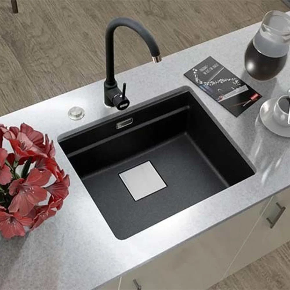 سینک ظرفشویی تک لگن زیرکار فرانکه - مشکی