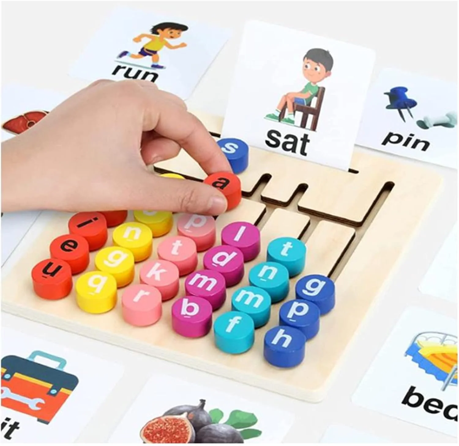 بازی های کلمه یابی AM ANNA، پازل حروف الفبا مونته سوری، فلش کارت های CVC، مناسب برای آمادگی، آموزش در خانه، آموزش ABC، اسباب بازی های چوبی برای کودکان نوپا، هدیه تولد، عید پاک و کریسمس برای کودکان بازی های کلمه یابی AM ANNA، پازل حروف الفبا مونته سوری، فلش کارت های CVC، مناسب برای آمادگی، آموزش در خانه، آموزش ABC، اسباب بازی های چوبی برای کودکان نوپا، هدیه تولد، عید پاک و کریسمس برای کودکان