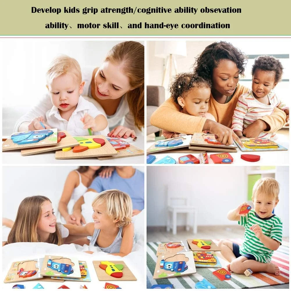 پازل های چوبی سه بعدی AM ANNA، 4 تکه، اسباب بازی های آموزشی و یادگیری برای کودکان نوپا، پازل های چوبی کودکانه برای کودکان 1، 2، 3 و 4 ساله، اسباب بازی های مونته سوری، هدیه برای پسران و دختران نوپا پازل های چوبی سه بعدی AM ANNA، 4 تکه، اسباب بازی های آموزشی و یادگیری برای کودکان نوپا، پازل های چوبی کودکانه برای کودکان 1، 2، 3 و 4 ساله، اسباب بازی های مونته سوری، هدیه برای پسران و دختران نوپا