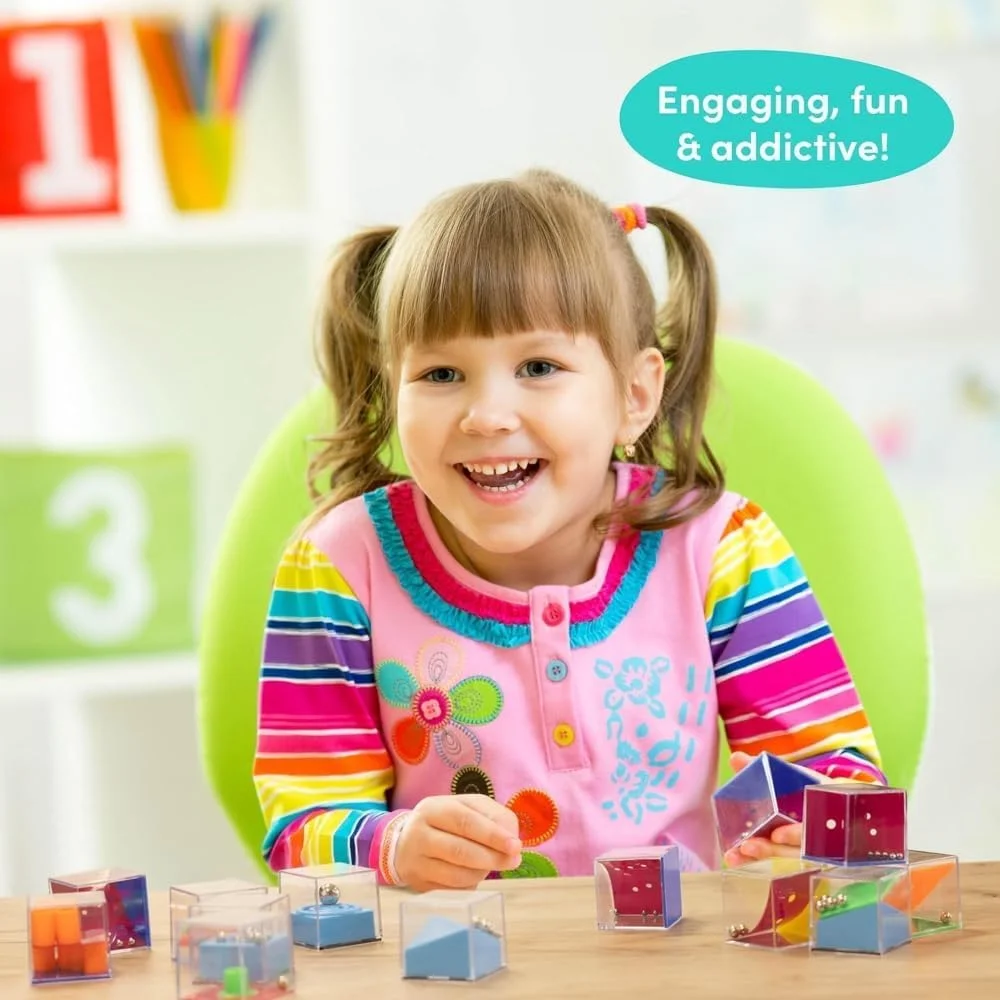 مجموعه مینی پازل های مهمانی AMERTEER - جعبه پازل مکعبی 24 عددی، جعبه پازل مارپیچ بازی فکری سه بعدی، بازی های فکری خنده دار و جذاب برای کودکان - ایمن برای پسران، دختران و نوجوانان مجموعه مینی پازل های مهمانی AMERTEER - جعبه پازل مکعبی 24 عددی، جعبه پازل مارپیچ بازی فکری سه بعدی، بازی های فکری خنده دار و جذاب برای کودکان - ایمن برای پسران، دختران و نوجوانان