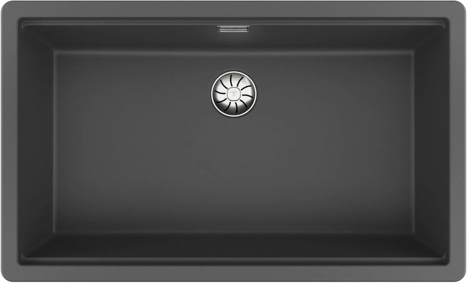 سینک ظرفشویی تک لگنه گرانیتی توکار/روکار تکا مدل Radea R10 70.40 M-TG سایز 750x450 میلی متر
