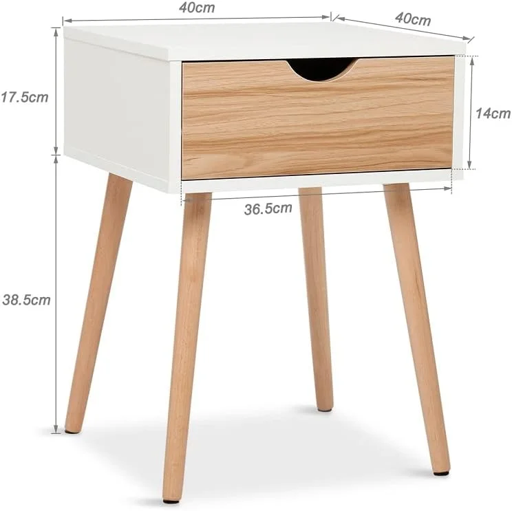 میز کنار تختی Mondeer Meerveil H1071ST01ME با کشو، سبک اسکاندیناوی، مناسب برای اتاق نشیمن، اتاق خواب، 40 x 40 x 56 سانتی متر، بلوط سفید میز کنار تختی Mondeer Meerveil H1071ST01ME با کشو، سبک اسکاندیناوی، مناسب برای اتاق نشیمن، اتاق خواب، 40 x 40 x 56 سانتی متر، بلوط سفید