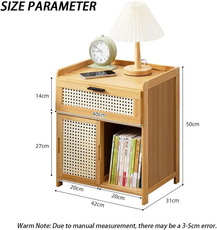 میز کنار تختی ساده مومو خرسه، میز کنار تخت خواب چوبی بامبو مدرن، کابینت کوچک کنار تخت با کشو و درب کشویی برای اتاق خواب، اتاق نشیمن، مبل (رنگ چوب) میز کنار تختی ساده مومو خرسه، میز کنار تخت خواب چوبی بامبو مدرن، کابینت کوچک کنار تخت با کشو و درب کشویی برای اتاق خواب، اتاق نشیمن، مبل (رنگ چوب)