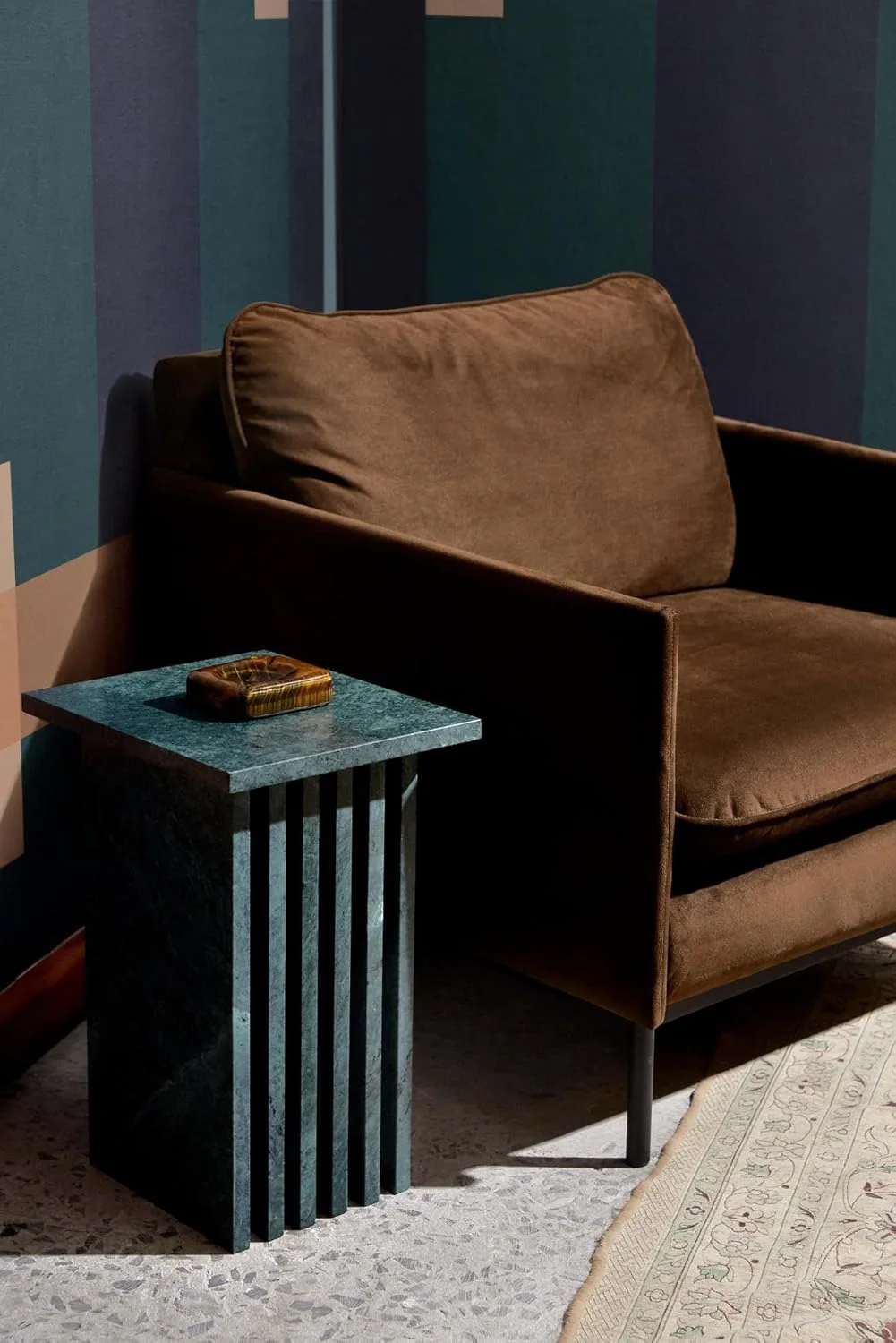 میز عسلی/میز قهوه خوری/میز پایه دار/میز کنار تختی/میز راهرو/میز برای اتاق نشیمن LAMAC CRAFTS (سبز) میز عسلی/میز قهوه خوری/میز پایه دار/میز کنار تختی/میز راهرو/میز برای اتاق نشیمن LAMAC CRAFTS (سبز)