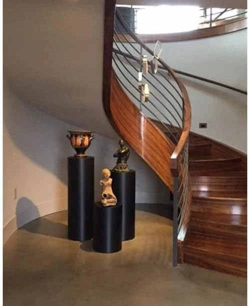 لاماک کرافتس - پایه استوانه ای فلزی برای اتاق نشیمن/باغ بیرونی/اتاق خواب/میز کنار تختی/چهارپایه (30x30x65، مشکی) لاماک کرافتس - پایه استوانه ای فلزی برای اتاق نشیمن/باغ بیرونی/اتاق خواب/میز کنار تختی/چهارپایه (30x30x65، مشکی)