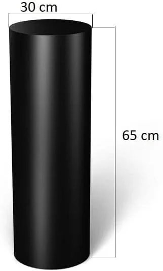 لاماک کرافتس - پایه استوانه ای فلزی برای اتاق نشیمن/باغ بیرونی/اتاق خواب/میز کنار تختی/چهارپایه (30x30x65، مشکی) لاماک کرافتس - پایه استوانه ای فلزی برای اتاق نشیمن/باغ بیرونی/اتاق خواب/میز کنار تختی/چهارپایه (30x30x65، مشکی)