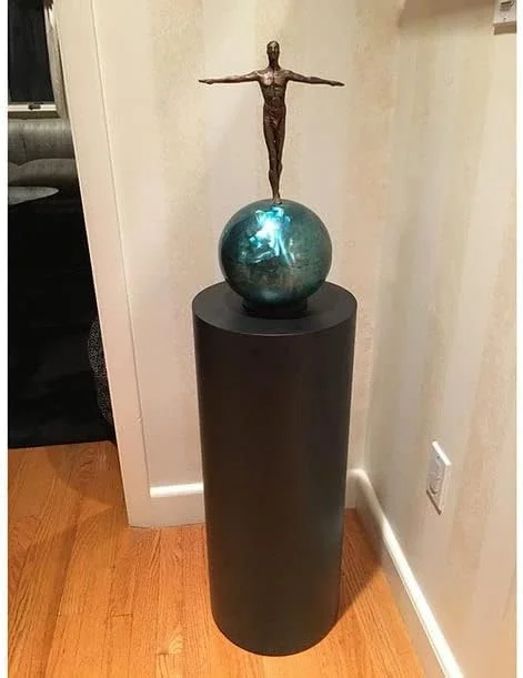 لاماک کرافتس - پایه استوانه ای فلزی برای اتاق نشیمن/باغ بیرونی/اتاق خواب/میز کنار تختی/چهارپایه (30x30x65، مشکی) لاماک کرافتس - پایه استوانه ای فلزی برای اتاق نشیمن/باغ بیرونی/اتاق خواب/میز کنار تختی/چهارپایه (30x30x65، مشکی)