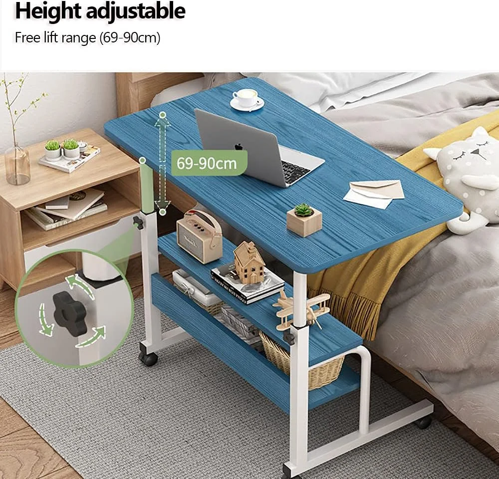 میز لپ تاپ JJONE با قفسه های ذخیره سازی 2 طبقه و چرخ، میز تنقلات کنار تخت/مبل، میز لپ تاپ مطالعه ایستگاه کاری برای دفتر خانه (SC11-سفید) میز لپ تاپ JJONE با قفسه های ذخیره سازی 2 طبقه و چرخ، میز تنقلات کنار تخت/مبل، میز لپ تاپ مطالعه ایستگاه کاری برای دفتر خانه (SC11-سفید)