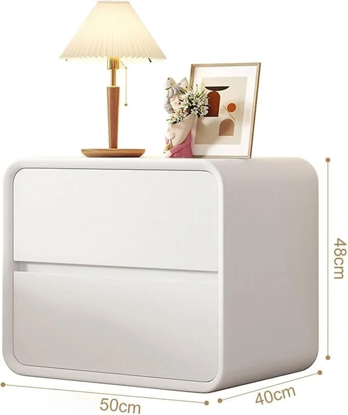 میز کنار تختی HAOWINS-PAN با فضای ذخیره سازی، میز عسلی کنار مبلی با 2 کشو، پاتختی، دراور کوچک با 2 کشو، مبلمان کنار تختی، میز عسلی برای اتاق خواب، کمد، ورودی