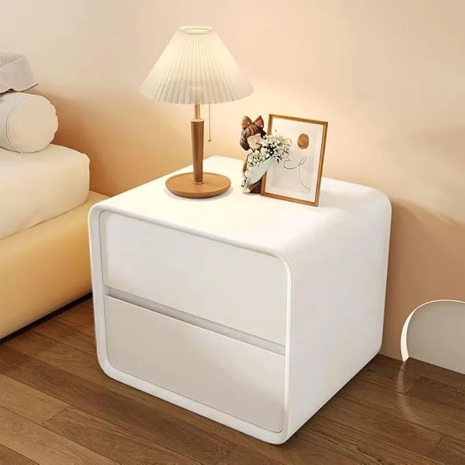 میز کنار تختی HAOWINS-PAN با فضای ذخیره سازی، میز عسلی کنار مبلی با 2 کشو، پاتختی، دراور کوچک با 2 کشو، مبلمان کنار تختی، میز عسلی برای اتاق خواب، کمد، ورودی