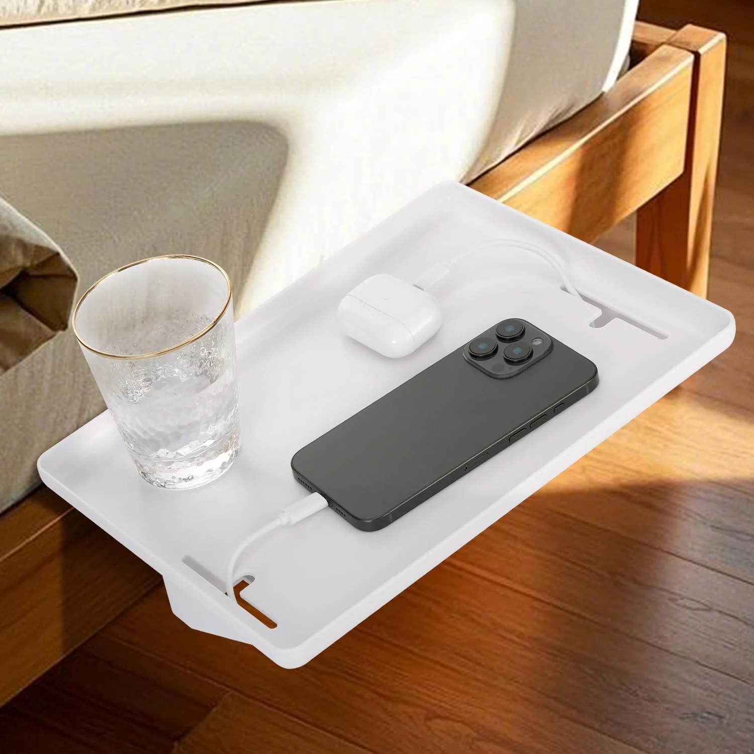 شلف کنار تختی، پاتختی شناور گیره ای مدرن و سینی شلف تخت خواب اتاق خواب، متصل به تخت های دو طبقه، قابل جابجایی، برای خانه، آپارتمان، خوابگاه یا RV (به استثنای لوازم جانبی روی قفسه های کنار تخت) (سفید) شلف کنار تختی، پاتختی شناور گیره ای مدرن و سینی شلف تخت خواب اتاق خواب، متصل به تخت های دو طبقه، قابل جابجایی، برای خانه، آپارتمان، خوابگاه یا RV (به استثنای لوازم جانبی روی قفسه های کنار تخت) (سفید)