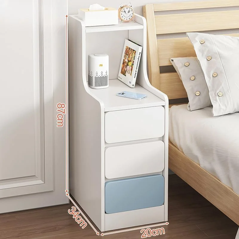 میز کنار تختی فوق باریک 3 کشویی HAOWINS-PAN، کابینت کوچک برای اتاق خواب، اتاق نشیمن، دفتر، آشپزخانه (سفید، 87X34X20 سانتی متر) میز کنار تختی فوق باریک 3 کشویی HAOWINS-PAN، کابینت کوچک برای اتاق خواب، اتاق نشیمن، دفتر، آشپزخانه (سفید، 87X34X20 سانتی متر)