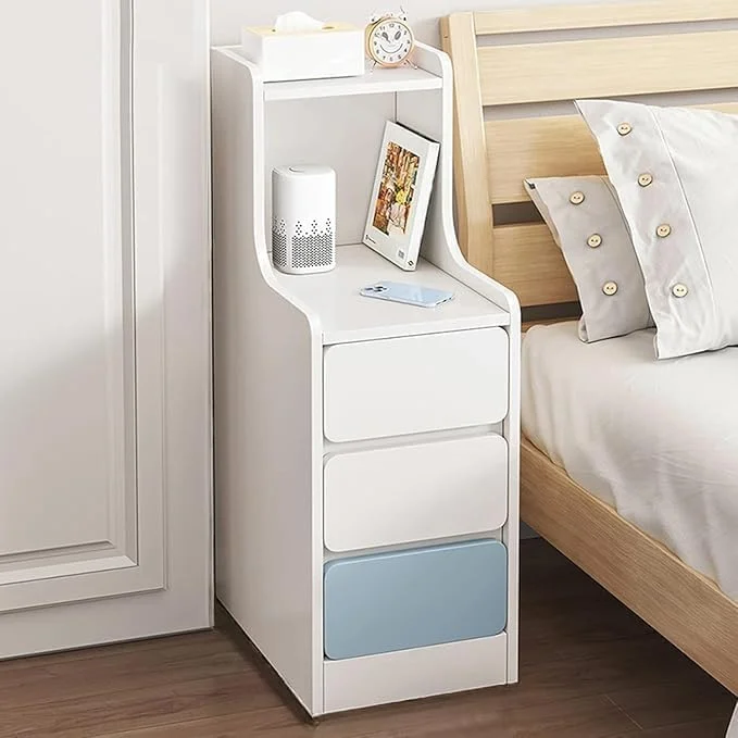 میز کنار تختی فوق باریک 3 کشویی HAOWINS-PAN، کابینت کوچک برای اتاق خواب، اتاق نشیمن، دفتر، آشپزخانه (سفید، 87X34X20 سانتی متر) میز کنار تختی فوق باریک 3 کشویی HAOWINS-PAN، کابینت کوچک برای اتاق خواب، اتاق نشیمن، دفتر، آشپزخانه (سفید، 87X34X20 سانتی متر)