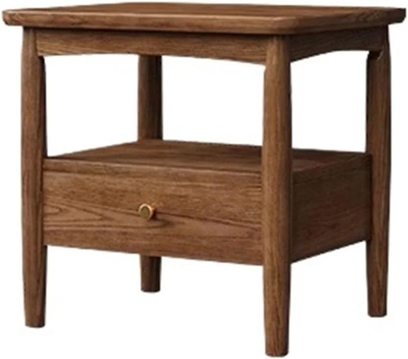 کابینت ذخیره سازی چوبی جامد منظم با کشو، میز کنار تختی شیک کوچک برای اتاق نشیمن، اتاق خواب، مطالعه، برای کتاب، لامپ و غیره کابینت ذخیره سازی چوبی جامد منظم با کشو، میز کنار تختی شیک کوچک برای اتاق نشیمن، اتاق خواب، مطالعه، برای کتاب، لامپ و غیره
