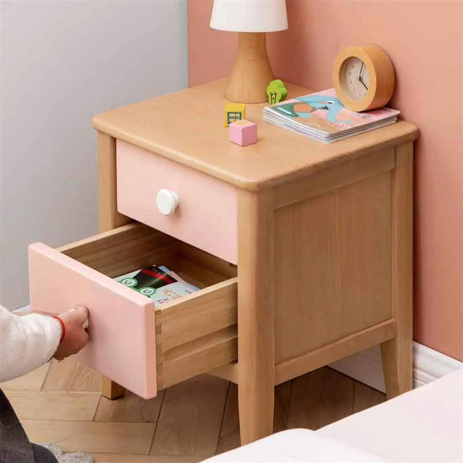 میز کنار تختی چوبی، کابینت ذخیره سازی اتاق خواب، قفسه های کوچک خانگی میز کنار تختی چوبی، کابینت ذخیره سازی اتاق خواب، قفسه های کوچک خانگی