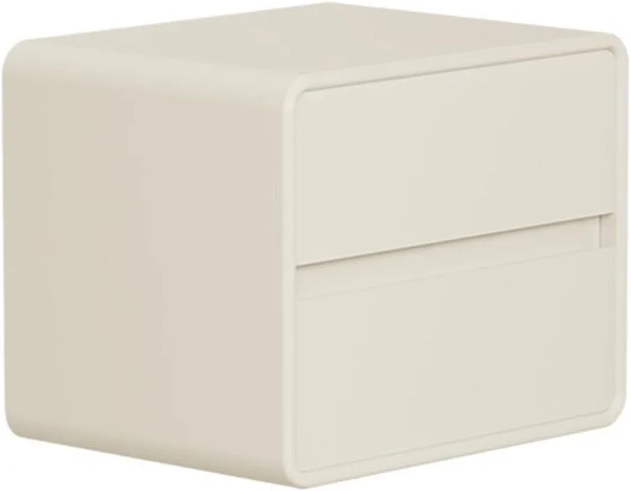 میز کنار تختی چوبی منظم با دو کشو، کابینت ذخیره سازی برای اتاق نشیمن و اتاق خواب میز کنار تختی چوبی منظم با دو کشو، کابینت ذخیره سازی برای اتاق نشیمن و اتاق خواب