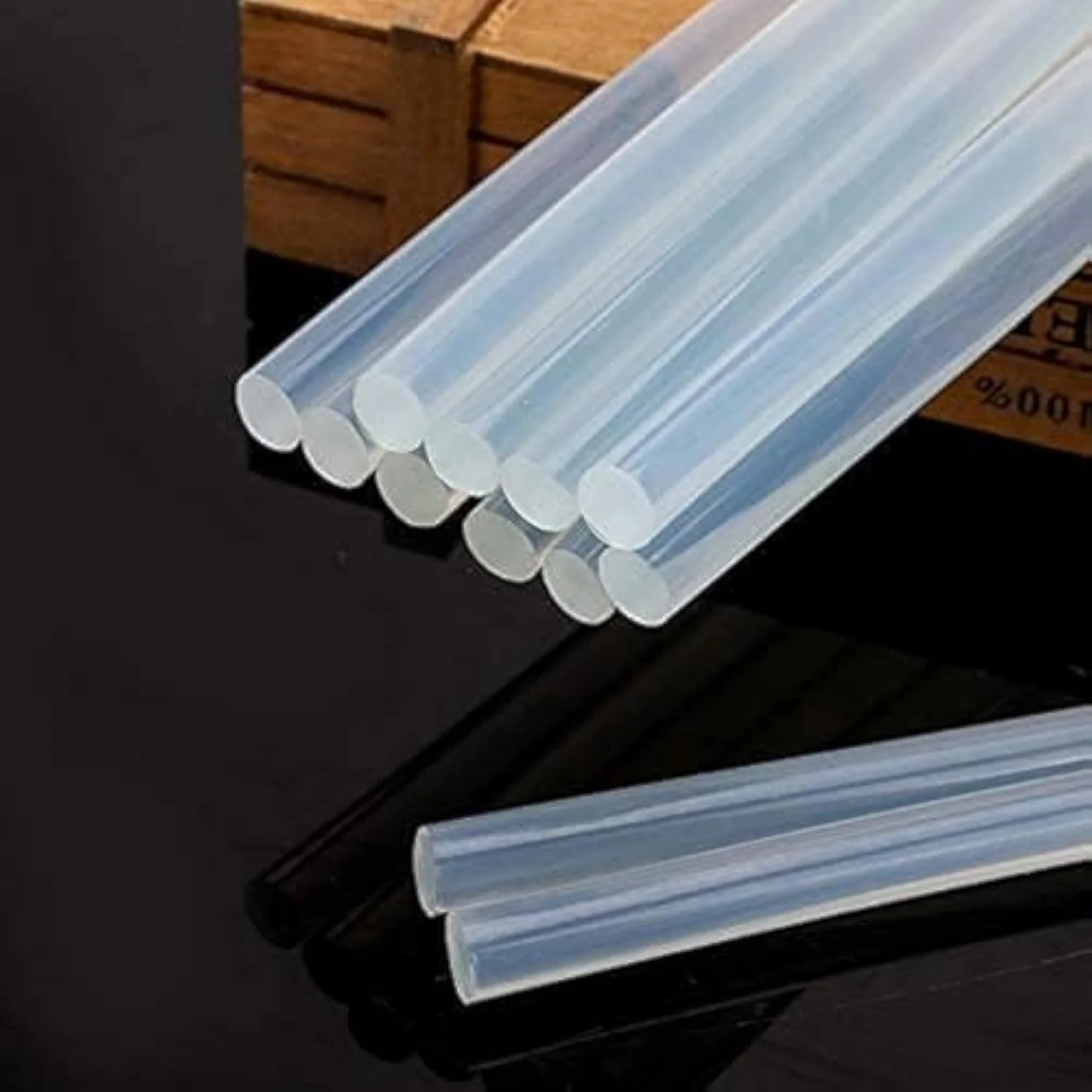 چسب حرارتی شفاف رابست لاین و تفنگ چسب - ساخت تایوان (بسته 25 عددی چسب حرارتی)