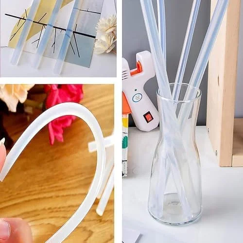 چسب حرارتی شفاف رابست لاین و تفنگ چسب - ساخت تایوان (بسته 25 عددی چسب حرارتی)