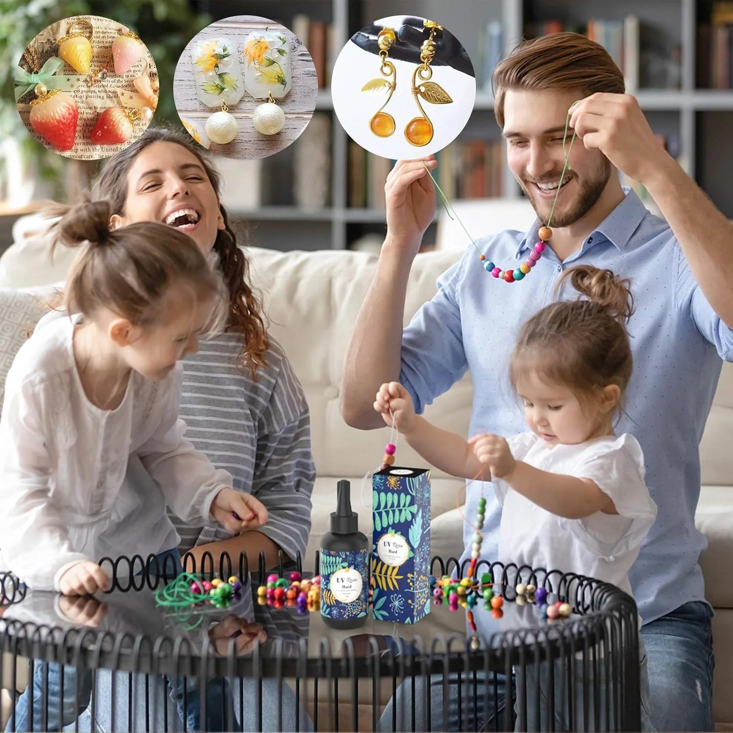 رزین UV - چسب سخت شفاف کریستالی 100 گرمی، رزین اپوکسی پخت فرابنفش برای ساخت جواهرات DIY، تزئین صنایع دستی، رزین فعال شده با نور خورشید شفاف برای قالب رزین، ریخته گری و پوشش