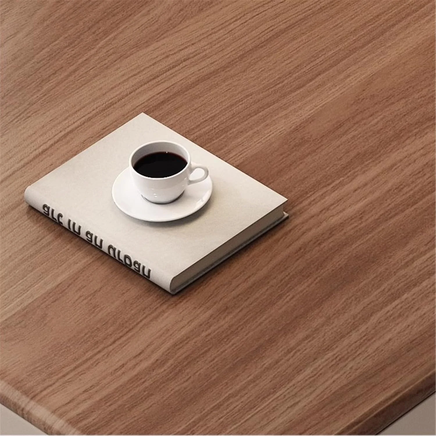 میز کامپیوتر، میز خانگی با پایه فلزی مشکی، میز تحریر مدرن با دو کشو و ایستگاه شارژ، رنگ گردویی (M)