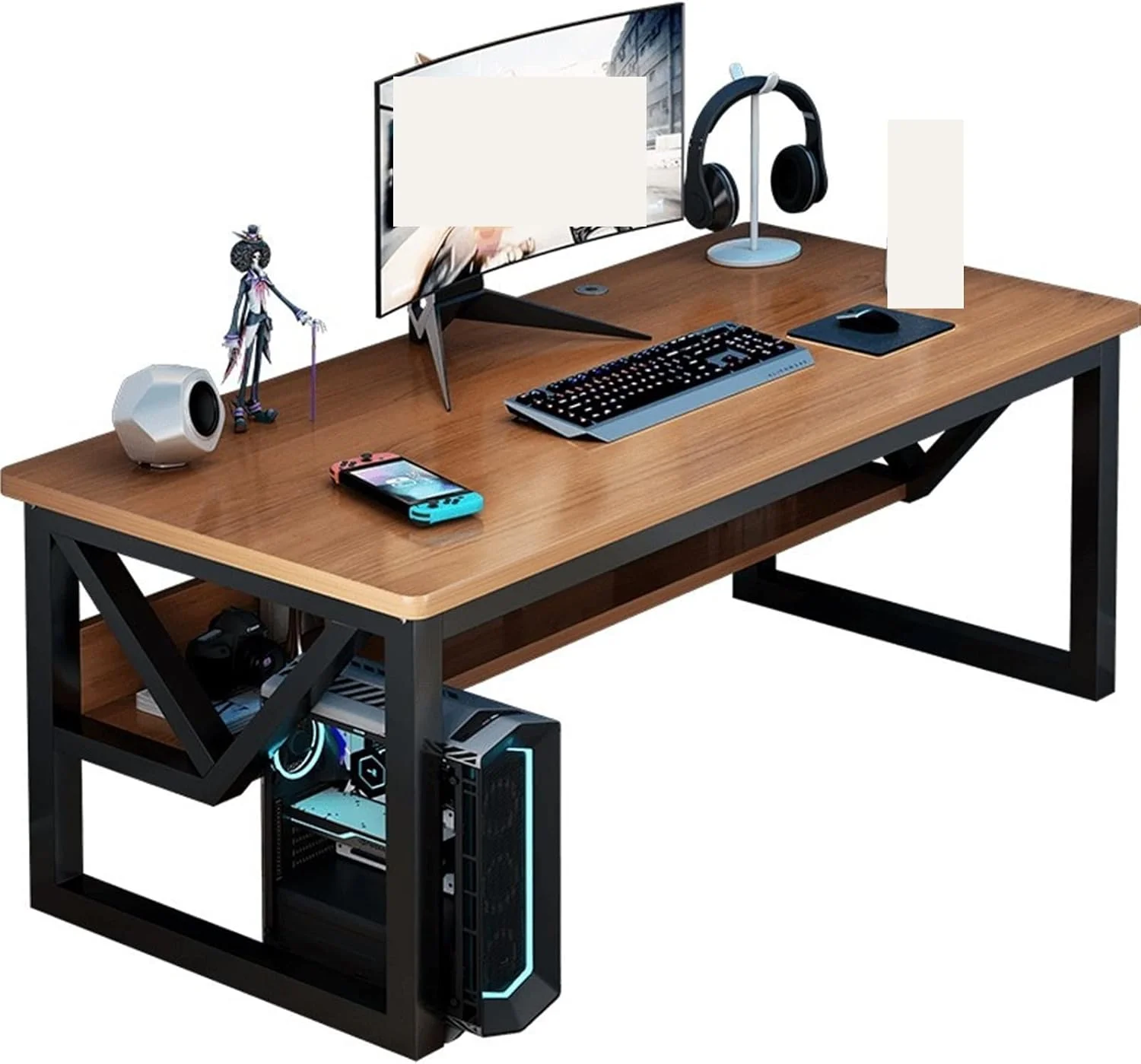 میز کار ZKSKOX، میز کامپیوتر، میز خانگی، میز مخصوص بازی های رایانه ای، صندلی، میز کامپیوتر، میز کار، میز اتاق خواب، میز مطالعه، میز اداری