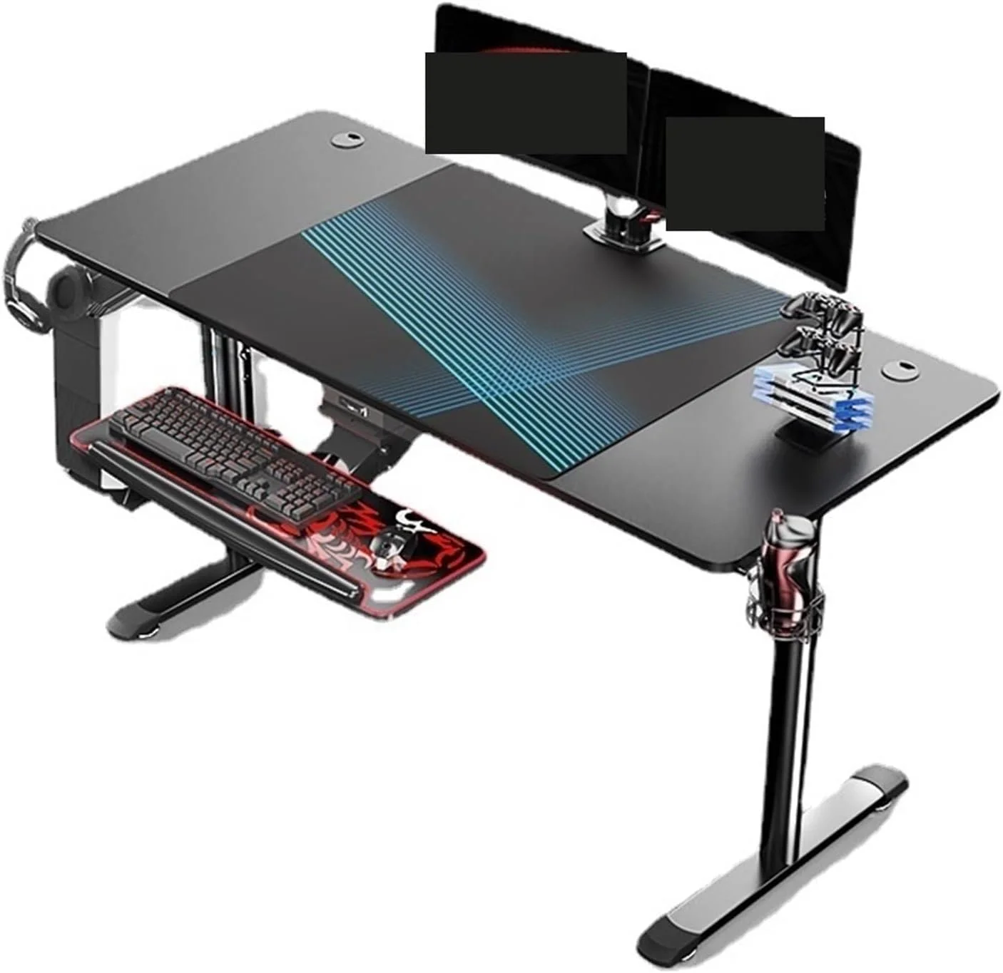 میز کار ZKSKOX، میز کامپیوتر گیمینگ، میز بالابر، ست میز و صندلی، کوچک، دکوراسیون منزل
