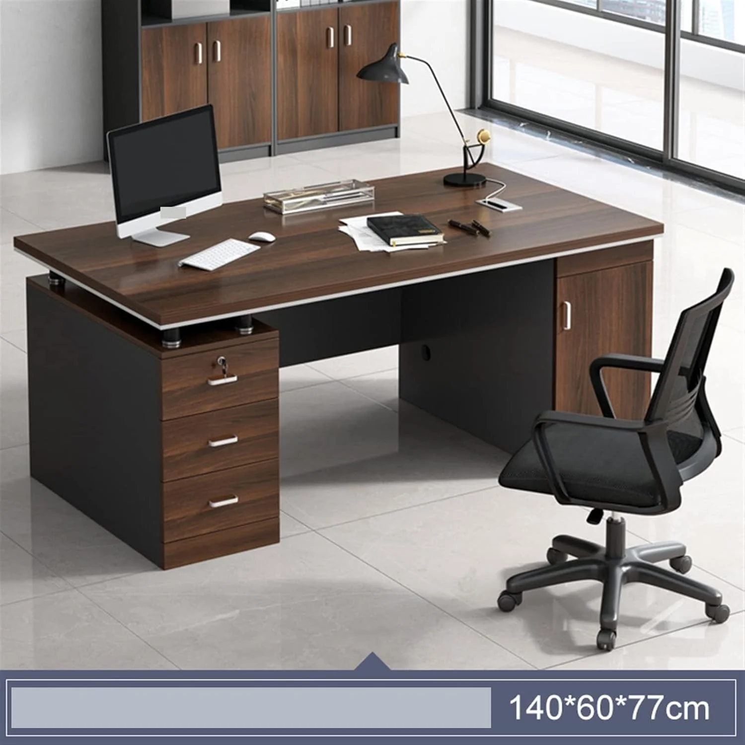 میز کار ZKSKOX، میز کامپیوتر عریض شده، ست میز و صندلی دوبل اداری، مناسب منزل و دانشجو میز کار ZKSKOX، میز کامپیوتر عریض شده، ست میز و صندلی دوبل اداری، مناسب منزل و دانشجو