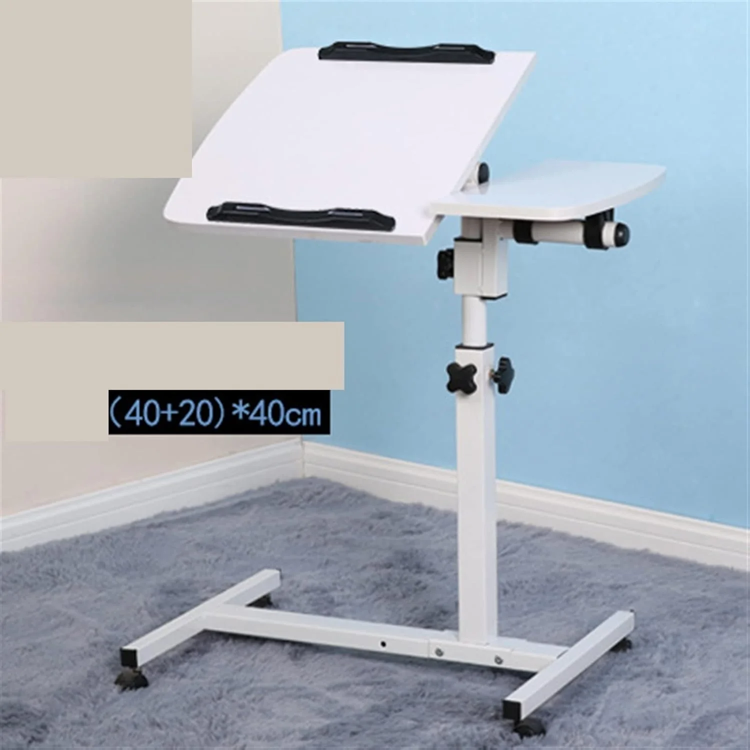 میز لپ تاپ کار ZKSKOX، میز کامپیوتر روی تخت، میز کنار تختی متحرک با قابلیت تنظیم ارتفاع میز لپ تاپ کار ZKSKOX، میز کامپیوتر روی تخت، میز کنار تختی متحرک با قابلیت تنظیم ارتفاع