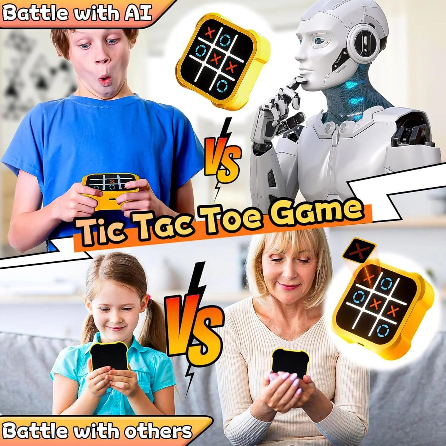 بازی تیک تاک تو بولت AYEBIA – اسباب بازی پازلی الکترونیکی 4 در 1، ایکس او، بازی ضربه زدن به خال، بازی فلش حافظه – بازی دستی کلاسیک برای کودکان و بزرگسالان، اسباب بازی هدیه مسافرتی خانوادگی بازی تیک تاک تو بولت AYEBIA – اسباب بازی پازلی الکترونیکی 4 در 1، ایکس او، بازی ضربه زدن به خال، بازی فلش حافظه – بازی دستی کلاسیک برای کودکان و بزرگسالان، اسباب بازی هدیه مسافرتی خانوادگی