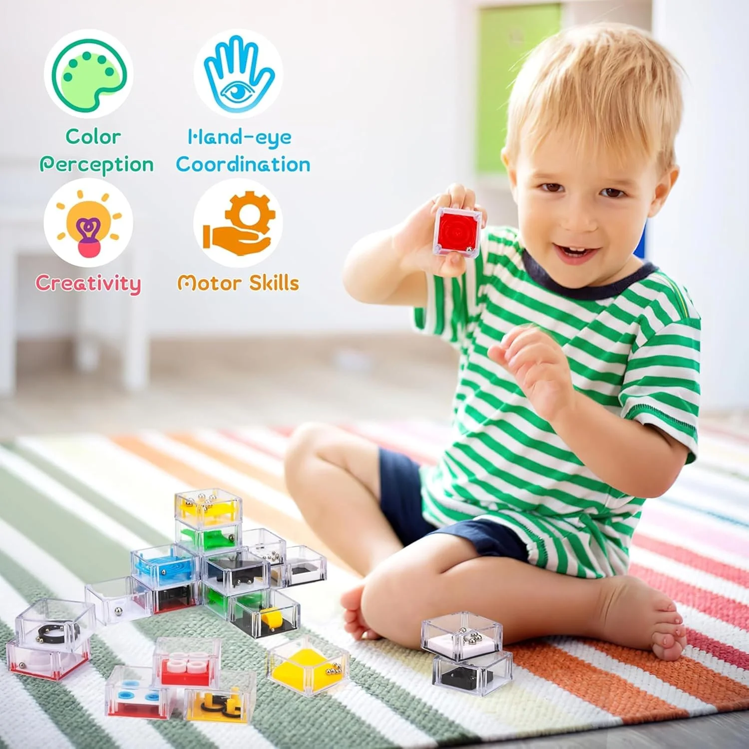 مجموعه 24 عددی پازل های مینی ماز AYEBIA برای کودکان و بزرگسالان | اسباب بازی های فکری و ضد استرس | مناسب برای هدیه، پر کردن کیسه های مهمانی، اسباب بازی های مسافرتی، بازی حسی اوتیسم، پازل مکعبی برای کاهش استرس مجموعه 24 عددی پازل های مینی ماز AYEBIA برای کودکان و بزرگسالان | اسباب بازی های فکری و ضد استرس | مناسب برای هدیه، پر کردن کیسه های مهمانی، اسباب بازی های مسافرتی، بازی حسی اوتیسم، پازل مکعبی برای کاهش استرس