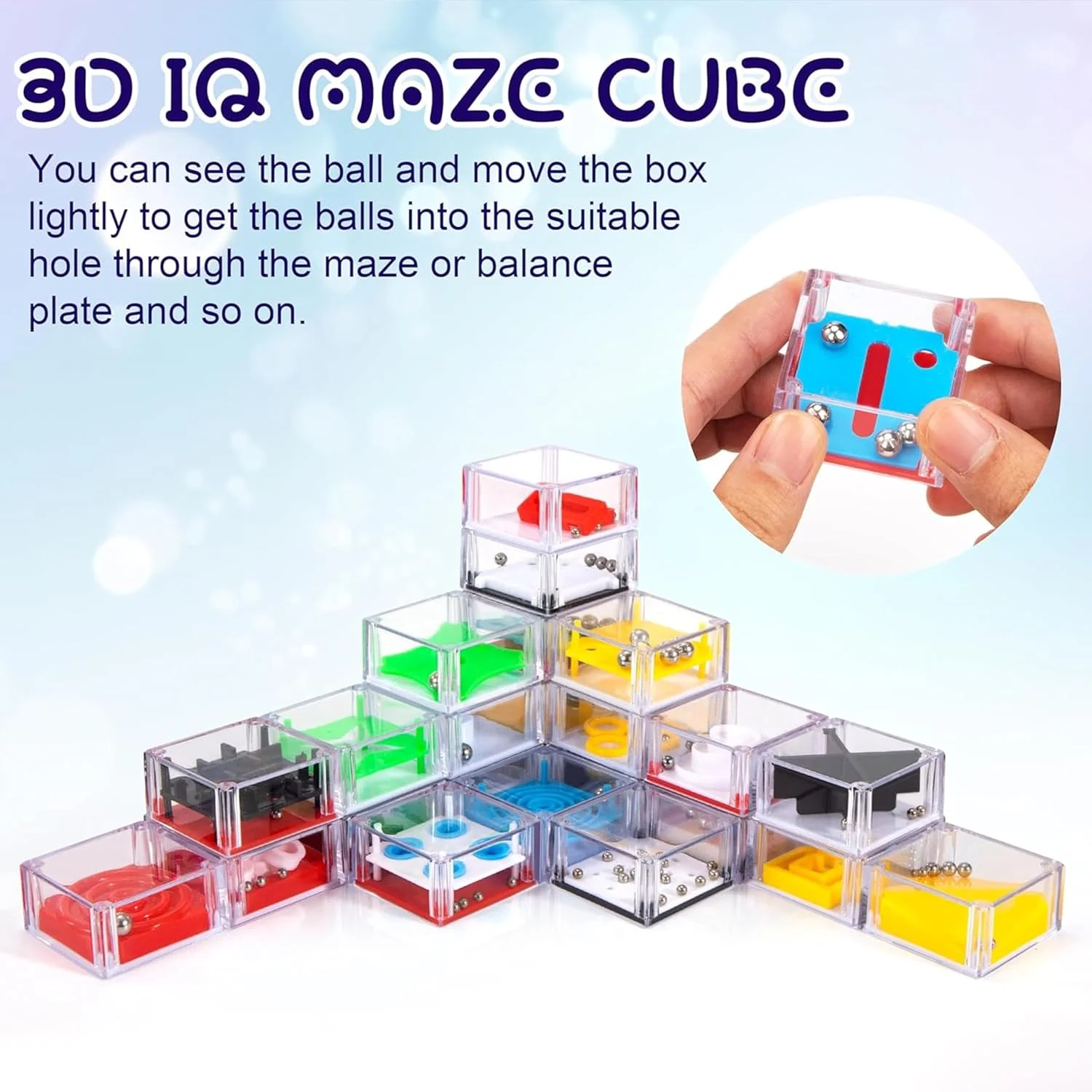 مجموعه 24 عددی پازل های مینی ماز AYEBIA برای کودکان و بزرگسالان | اسباب بازی های فکری و ضد استرس | مناسب برای هدیه، پر کردن کیسه های مهمانی، اسباب بازی های مسافرتی، بازی حسی اوتیسم، پازل مکعبی برای کاهش استرس مجموعه 24 عددی پازل های مینی ماز AYEBIA برای کودکان و بزرگسالان | اسباب بازی های فکری و ضد استرس | مناسب برای هدیه، پر کردن کیسه های مهمانی، اسباب بازی های مسافرتی، بازی حسی اوتیسم، پازل مکعبی برای کاهش استرس