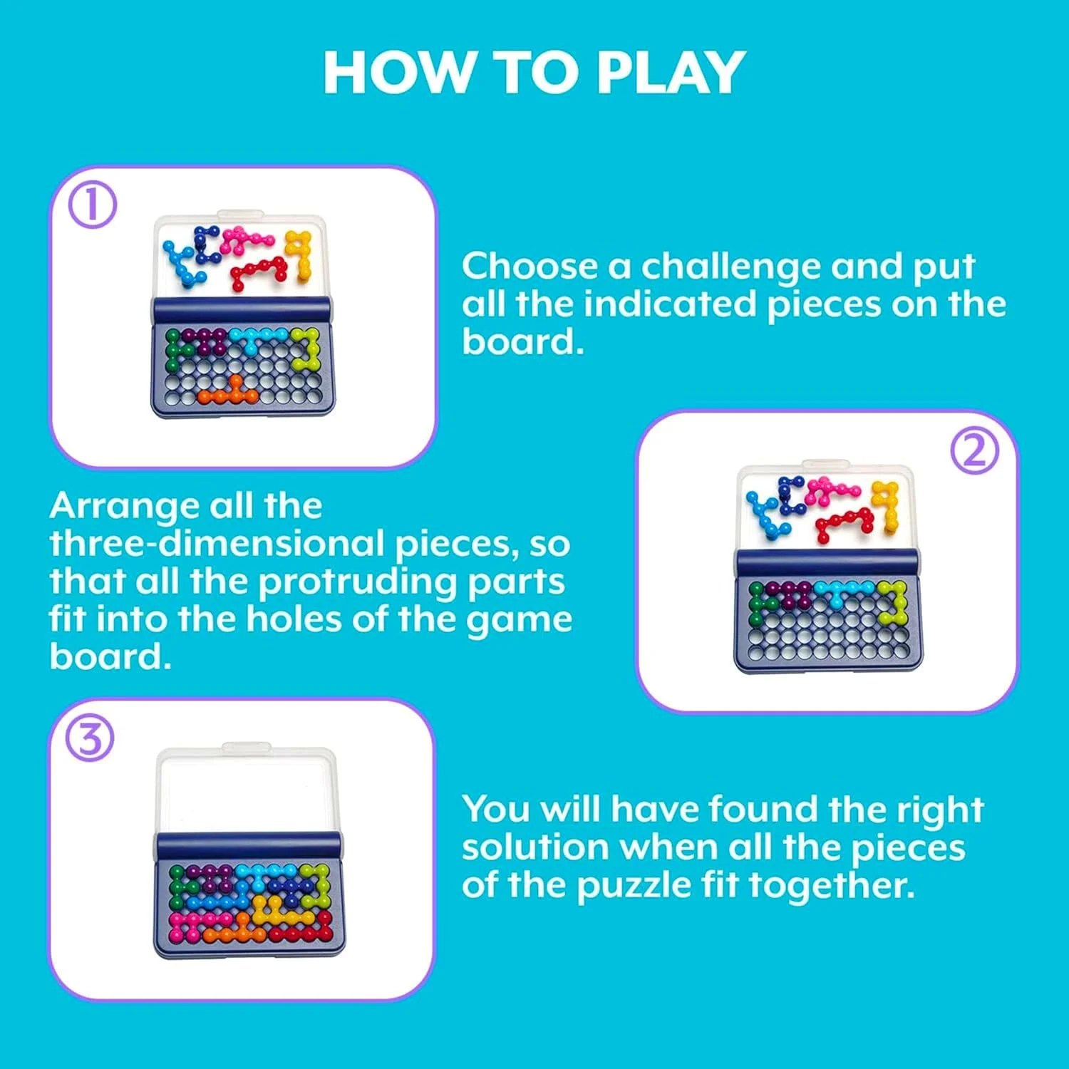 بازی فکری مسافرتی سه بعدی AYEBIA IQ Fit - تقویت مهارت های شناختی برای کودکان و بزرگسالان | 120 چالش در جعبه مسافرتی | اسباب بازی پازل آموزشی برای سنین 6 سال به بالا | هدیه ای ایده آل برای هالووین و کریسمس بازی فکری مسافرتی سه بعدی AYEBIA IQ Fit - تقویت مهارت های شناختی برای کودکان و بزرگسالان | 120 چالش در جعبه مسافرتی | اسباب بازی پازل آموزشی برای سنین 6 سال به بالا | هدیه ای ایده آل برای هالووین و کریسمس