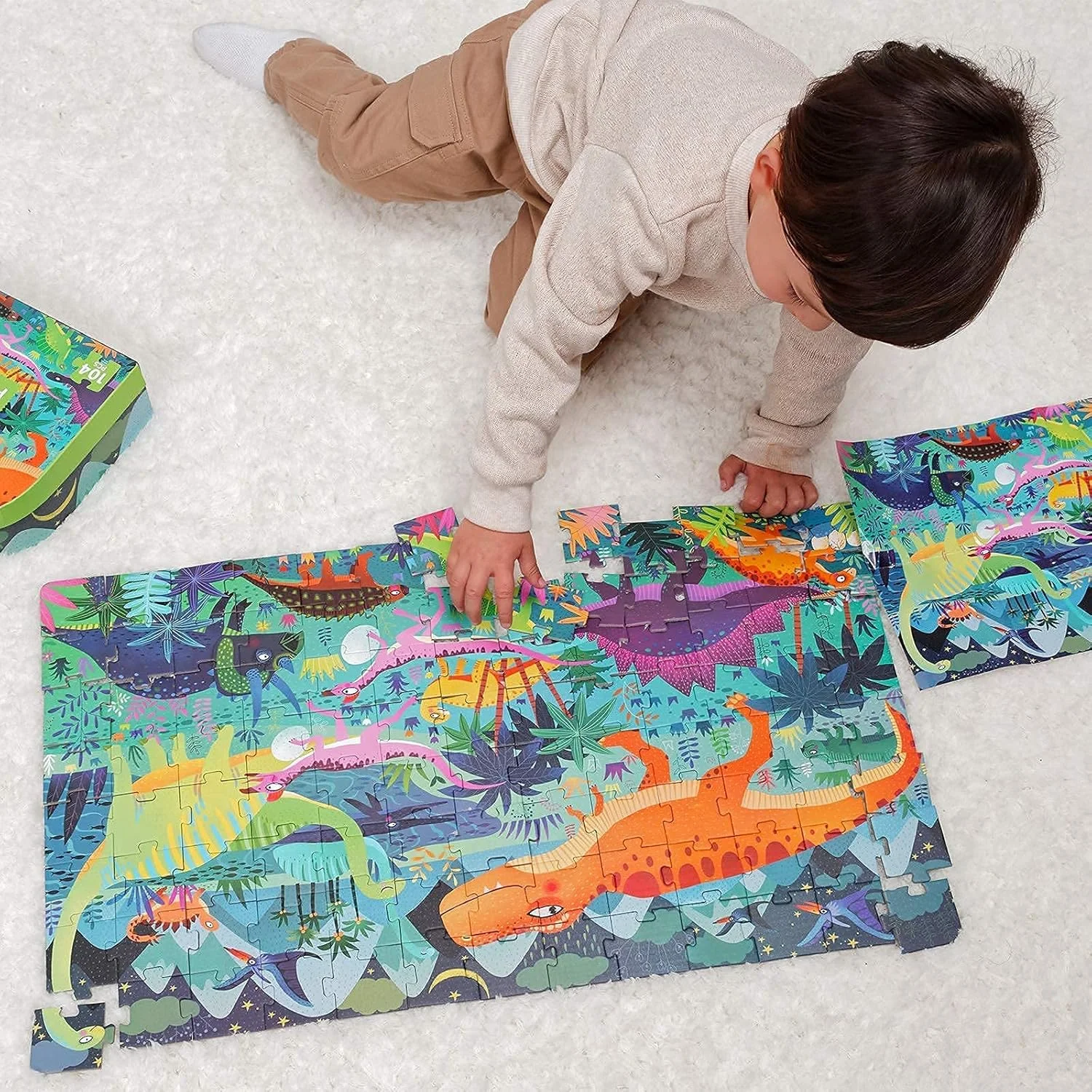 پازل های آزون با ابعاد 27.5 در 15.7 اینچ برای کودکان 4 تا 8 سال، اسباب بازی های آموزشی و یادگیری پیش دبستانی، پازل های اره منبت کاری برای کودکان 6 تا 10 سال، پازل های کف بازی کودکان نوپا با جعبه نگهداری (پازل عصر دایناسور) پازل های آزون با ابعاد 27.5 در 15.7 اینچ برای کودکان 4 تا 8 سال، اسباب بازی های آموزشی و یادگیری پیش دبستانی، پازل های اره منبت کاری برای کودکان 6 تا 10 سال، پازل های کف بازی کودکان نوپا با جعبه نگهداری (پازل عصر دایناسور)