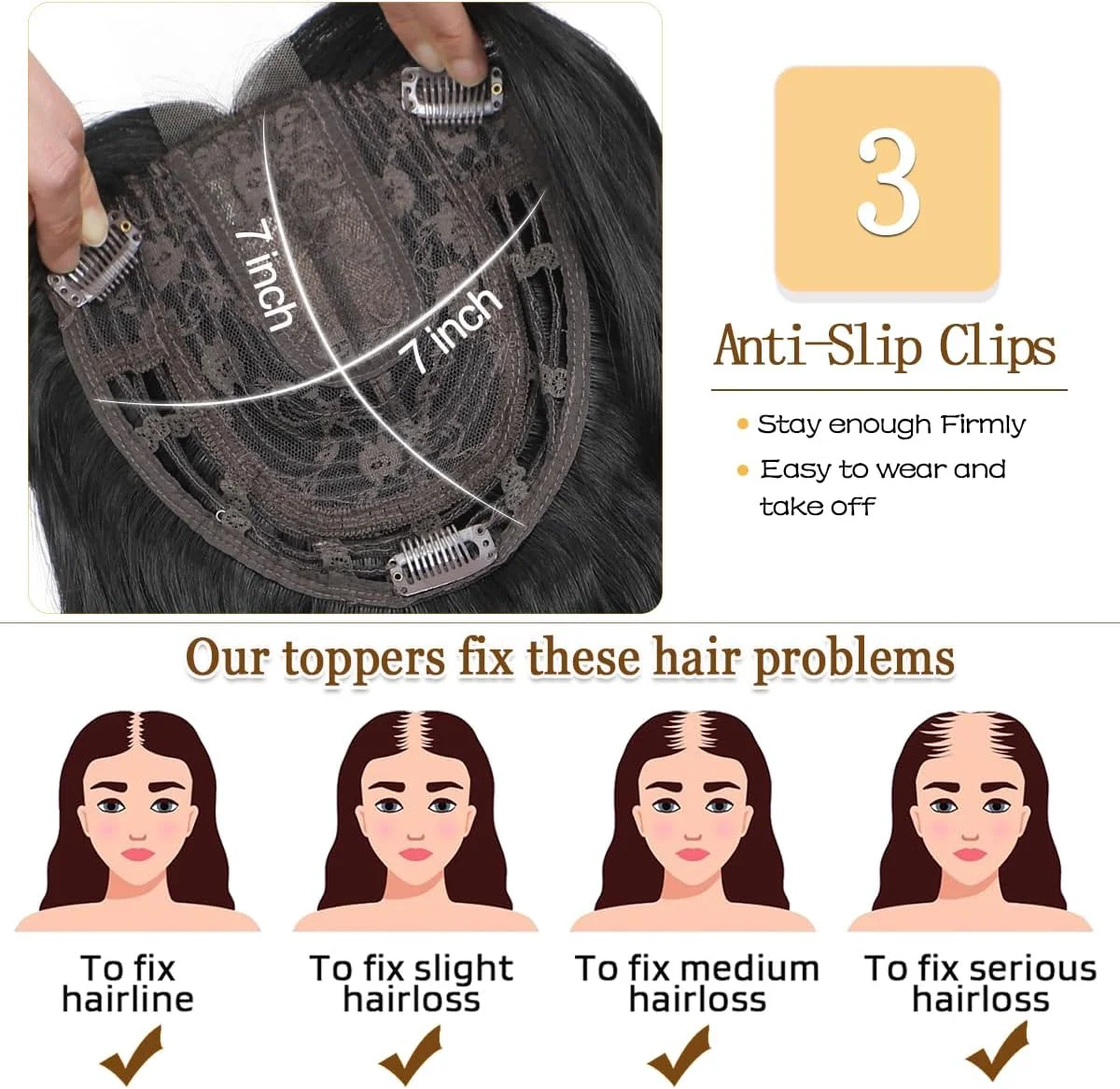 اکستنشن مو ویوی 20 اینچی VEGALILY، سایز پایه 7x7 اینچ، قهوه ای تدریجی، خط موی طبیعی اکستنشن مو ویوی 20 اینچی VEGALILY، سایز پایه 7x7 اینچ، قهوه ای تدریجی، خط موی طبیعی