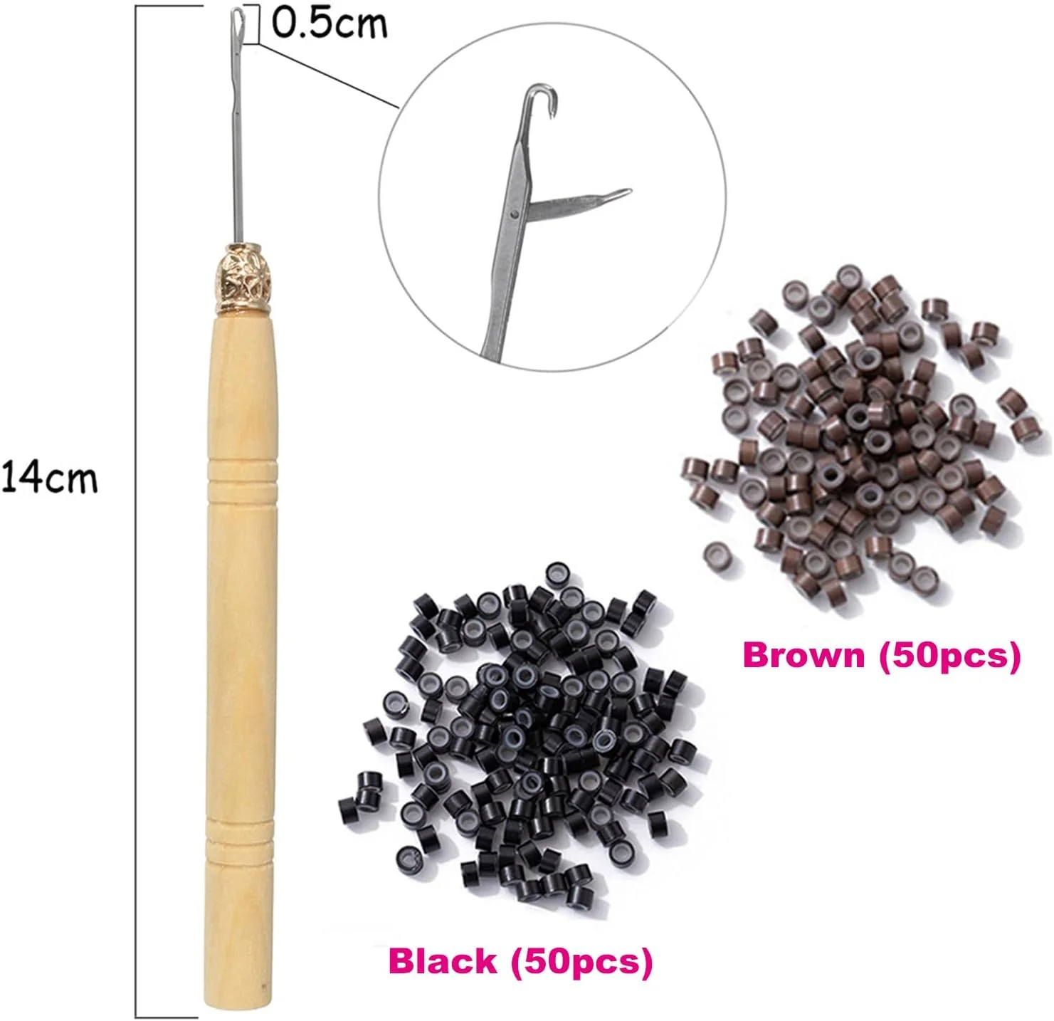 کیت سیم موی طلایی YOOONXI با ابزار، 6 بسته 1200 رشته اکستنشن موی براق، مقاوم در برابر حرارت، لوازم جانبی موی پری براق و درخشان برای زنان، دختران و کودکان 47 اینچ