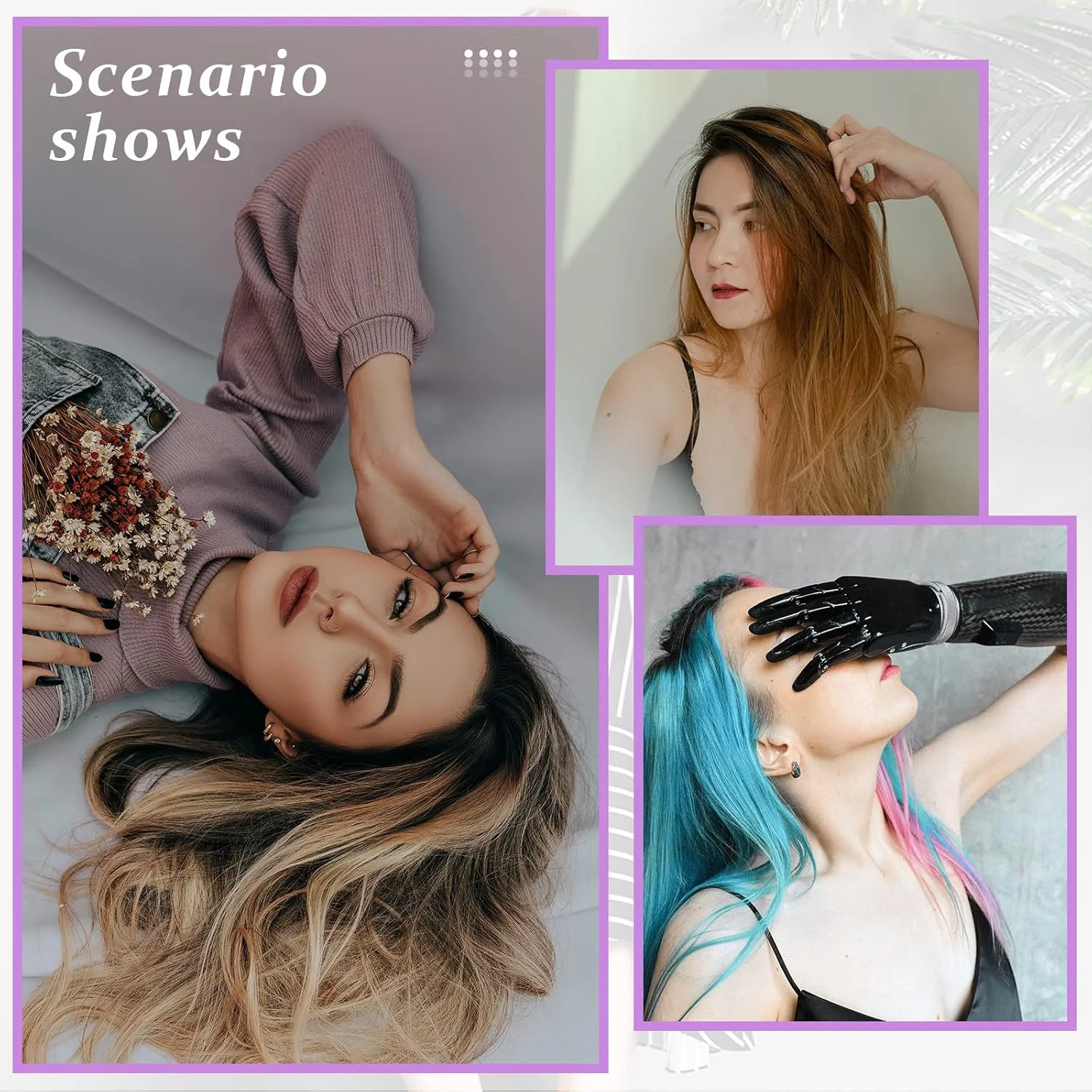 ابزار حلقه سوزن نخ کش اکستنشن مو زونون 10 عددی و ابزار مهره ای برای اکستنشن مو یا پر (بنفش) ابزار حلقه سوزن نخ کش اکستنشن مو زونون 10 عددی و ابزار مهره ای برای اکستنشن مو یا پر (بنفش)