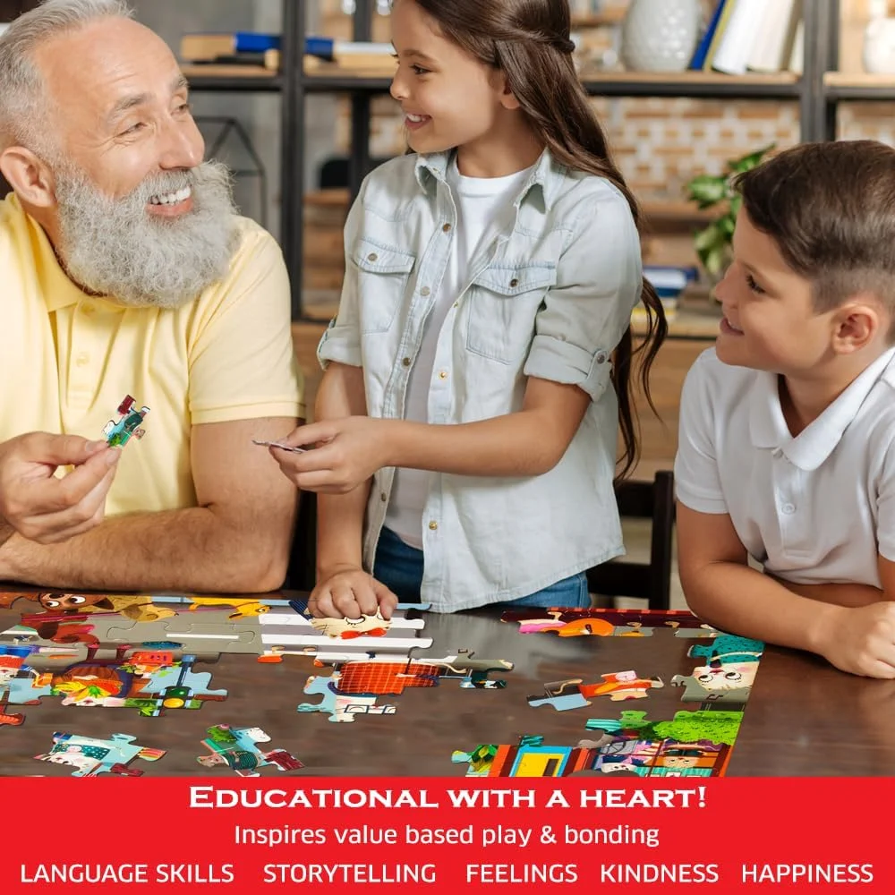 پازل 100 تکه Chalk and Chuckles Helpfilli، بازی برای کودکان 5، 6، 7، 8 و 9 ساله، پازل ارهای با ماموریتهای مهربانی واقعی، اسباببازی آموزشی و هدیه برای پسران، دختران و دوستداران گربه پازل 100 تکه Chalk and Chuckles Helpfilli، بازی برای کودکان 5، 6، 7، 8 و 9 ساله، پازل ارهای با ماموریتهای مهربانی واقعی، اسباببازی آموزشی و هدیه برای پسران، دختران و دوستداران گربه