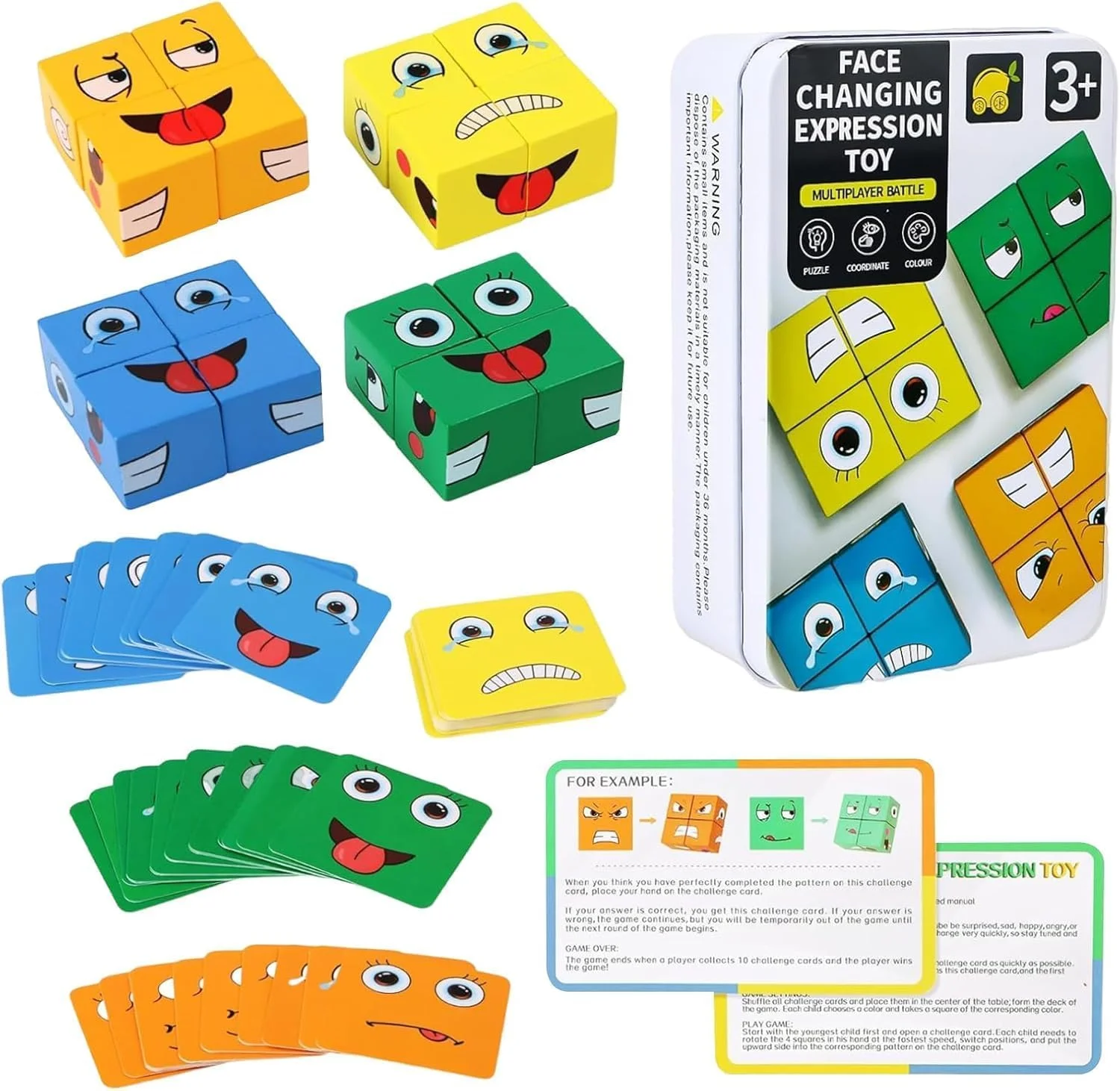 بازی مکعب جادویی تغییر چهره چوبی، بلوک های ساختنی پازل سه بعدی Azonee، پازل بلوک چهره، پازل تغییر چهره، بلوک های ساختنی چوبی پازل بیان برای بازی خانوادگی برای کودکان و بزرگسالان بازی مکعب جادویی تغییر چهره چوبی، بلوک های ساختنی پازل سه بعدی Azonee، پازل بلوک چهره، پازل تغییر چهره، بلوک های ساختنی چوبی پازل بیان برای بازی خانوادگی برای کودکان و بزرگسالان